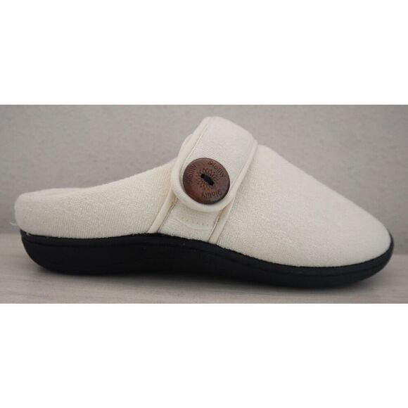 Glolily WMN's Sz 8M Ivory Mia Faux Shearling Lined Indoor/Outdoor Comfy Slippers - Picture 4 of 13